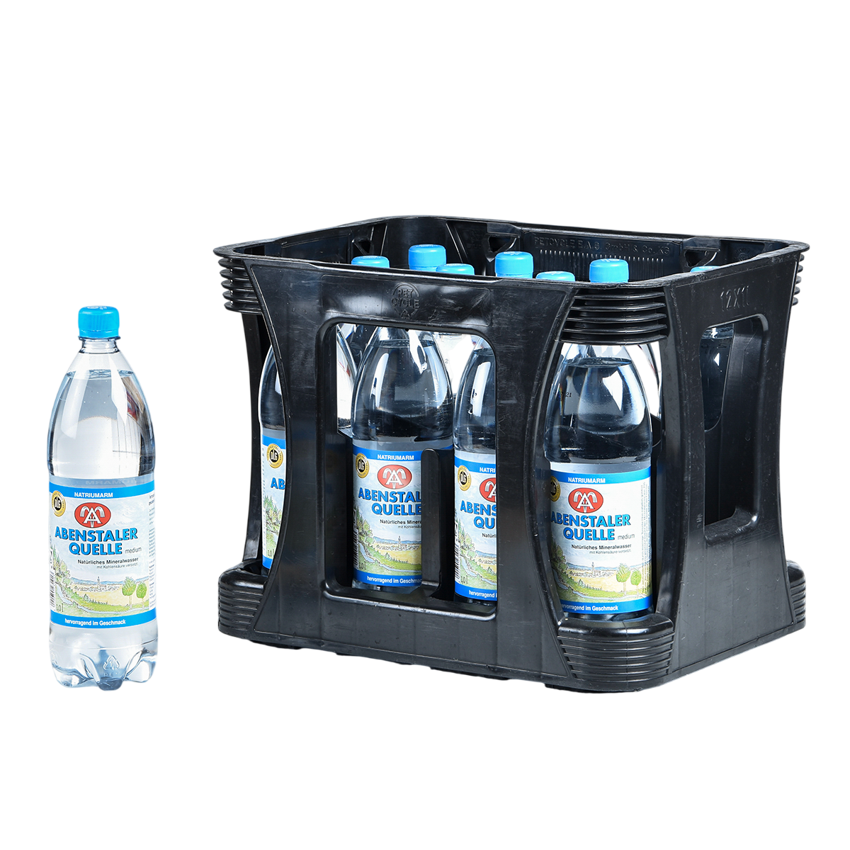 Abenstaler Quelle medium PET 12x 1,0l