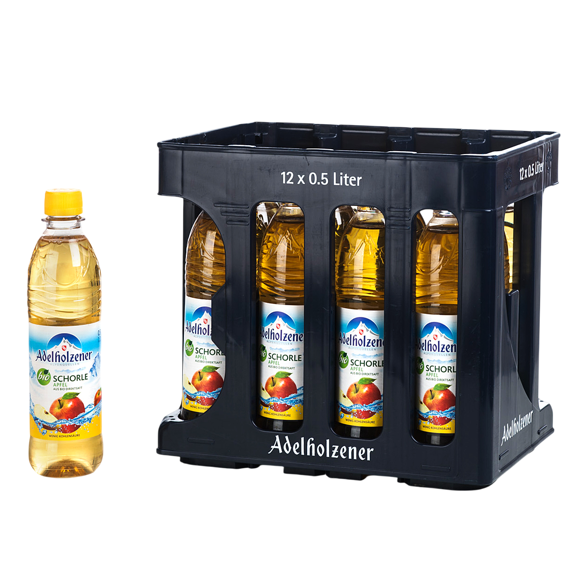 Adelholzener Bio Apfelschorle PET 0,5l MW