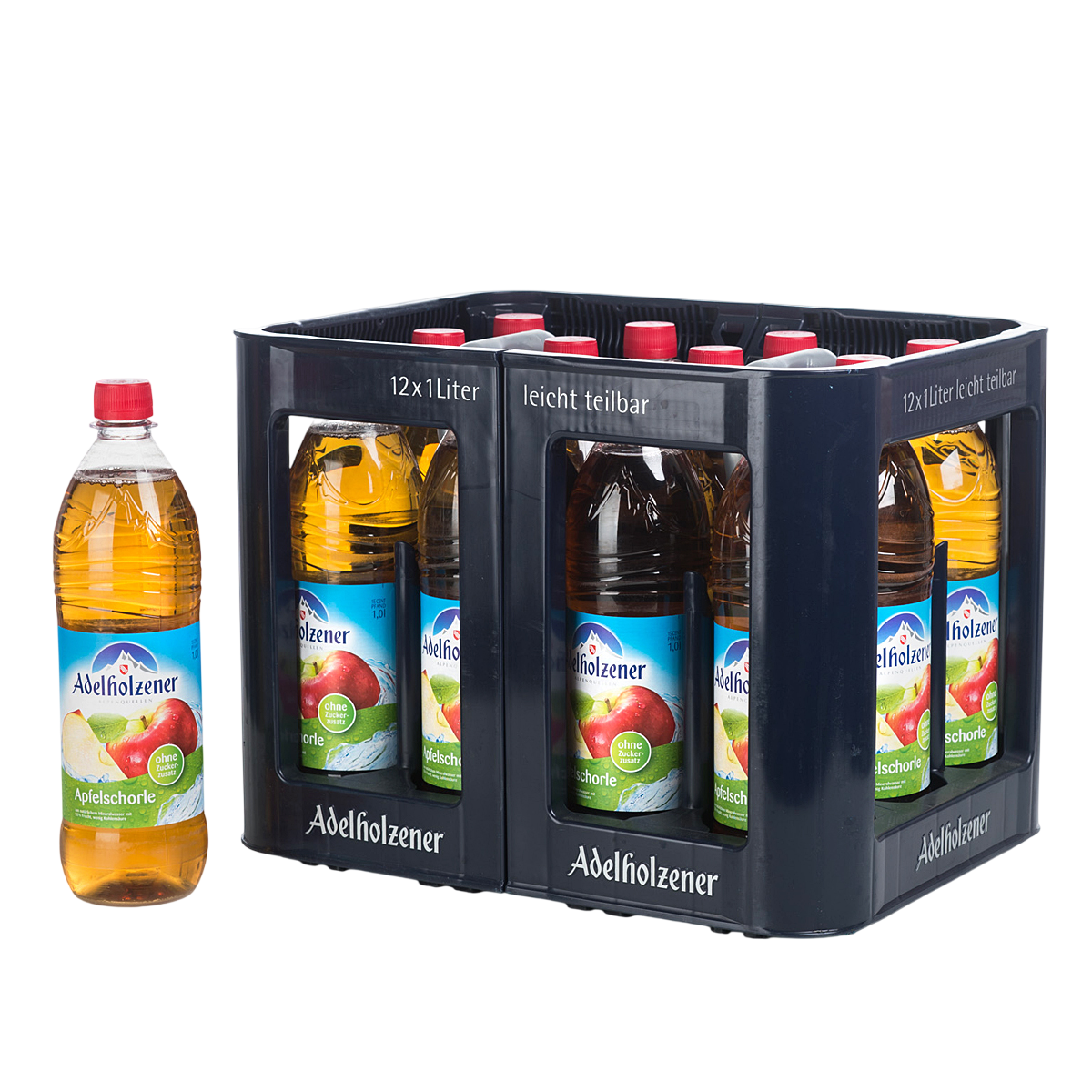 Adelholzener Apfelschorle PET 1,0l MW