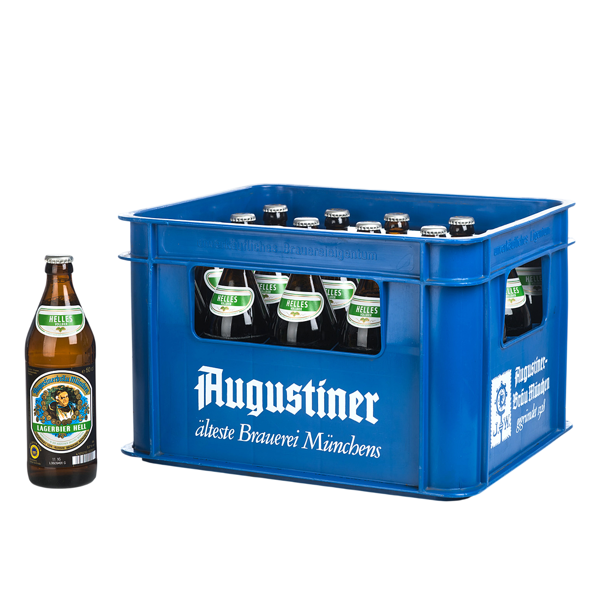 Augustiner Hell 20 x 0,5l - MEHRWEG +3,10€ Pfand