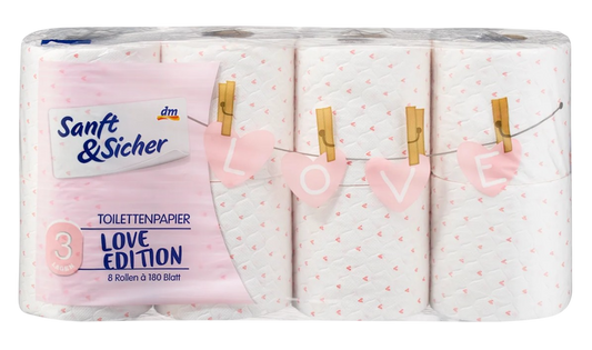 Saison-Toilettenpapier, 3-lagig, 8 Rollen à 180 Blatt
