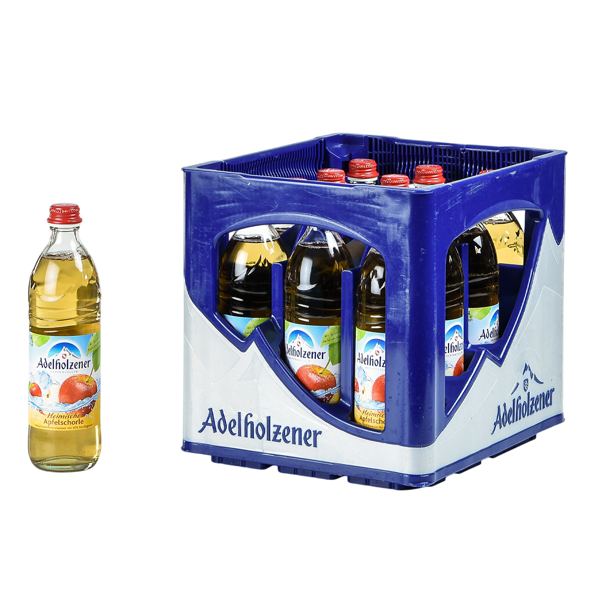 Adelholzener Heimische Apfelschorle Glas 0,5l MW
