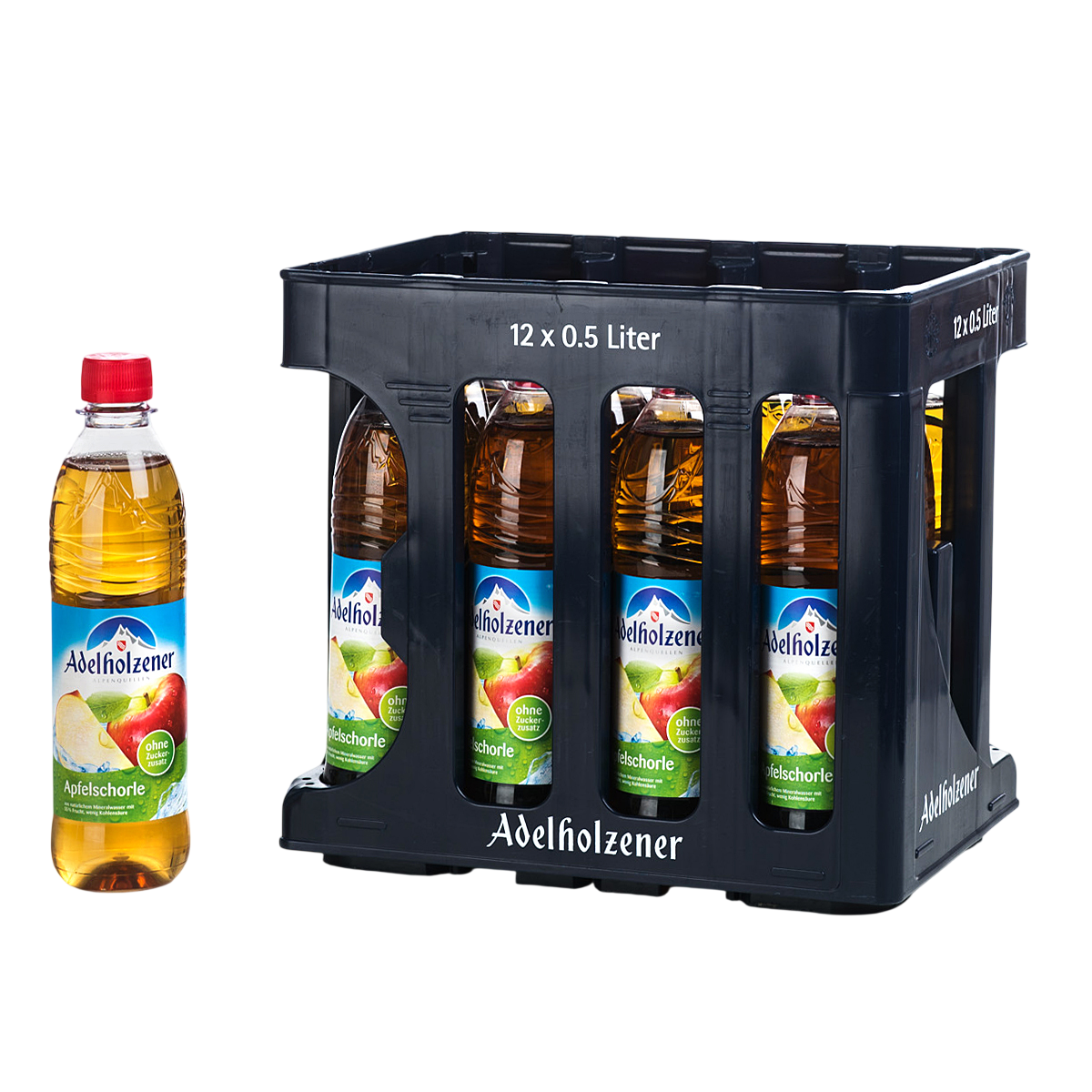 Adelholzener Apfelschorle PET 0,5l MW