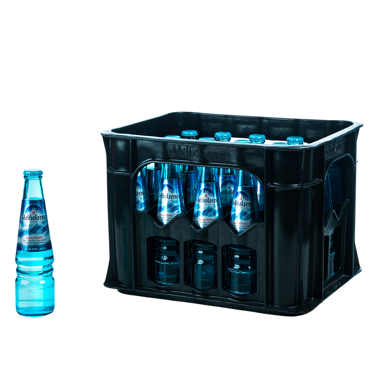 Adelholzener Gourmet sprudelig 20 x 0,25l Glas