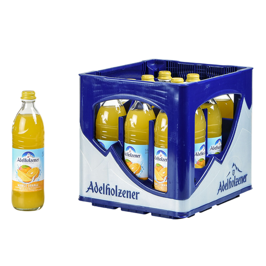 Adelholzener Mango Orange Glas 0,5l MW