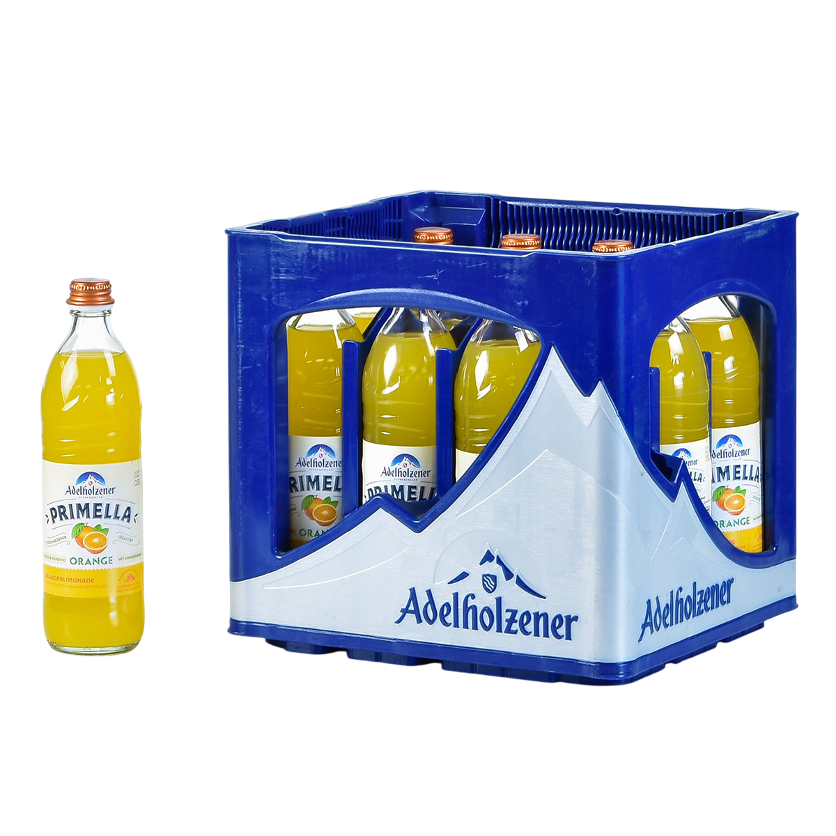 Adelholzener Orange Glas 0,5 MW