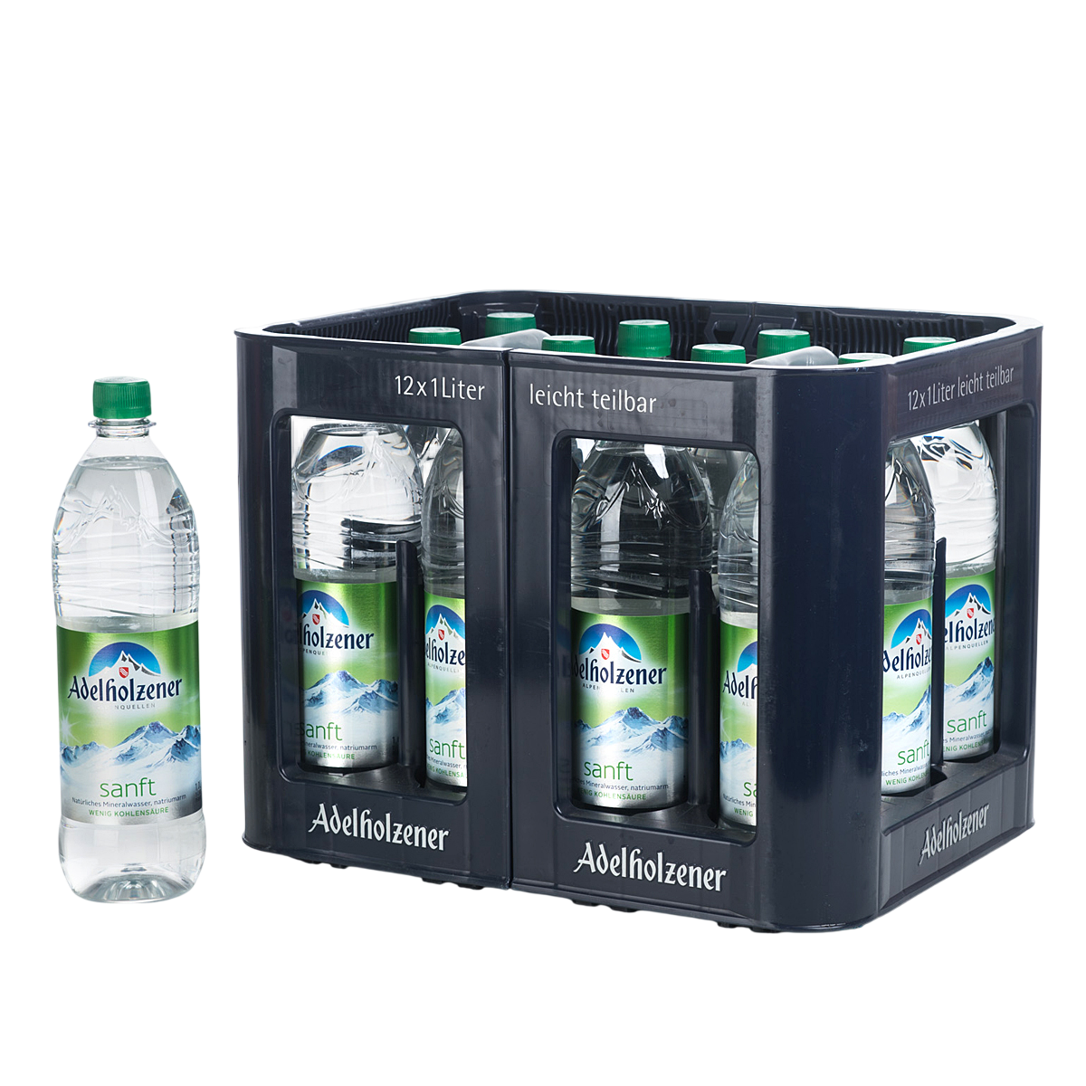 Adelholzener Sanft 12 x 1l PET - MEHRWEG +4,80€ Pfand