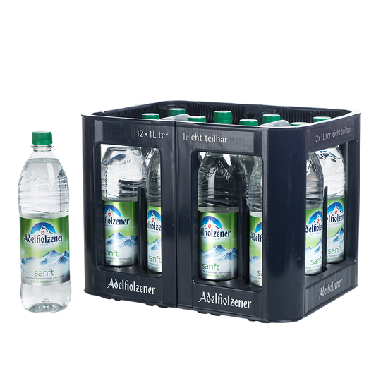 Adelholzener Sanft 12 x 1l PET - MEHRWEG +4,80€ Pfand