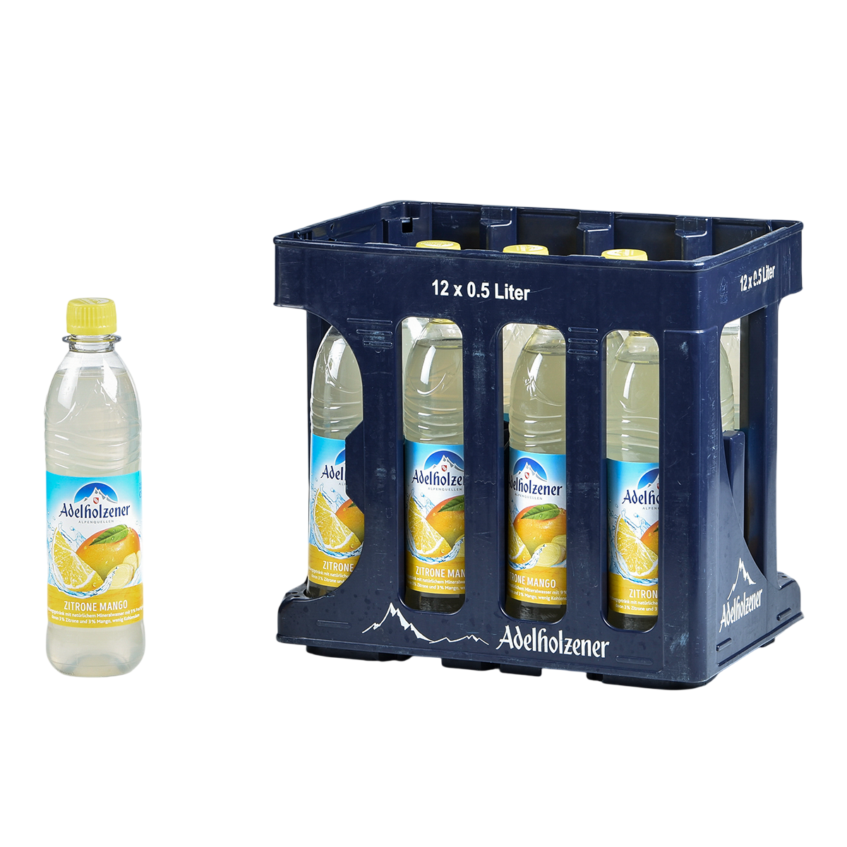 Adelholzener Zitrone Mango PET 0,5  MW