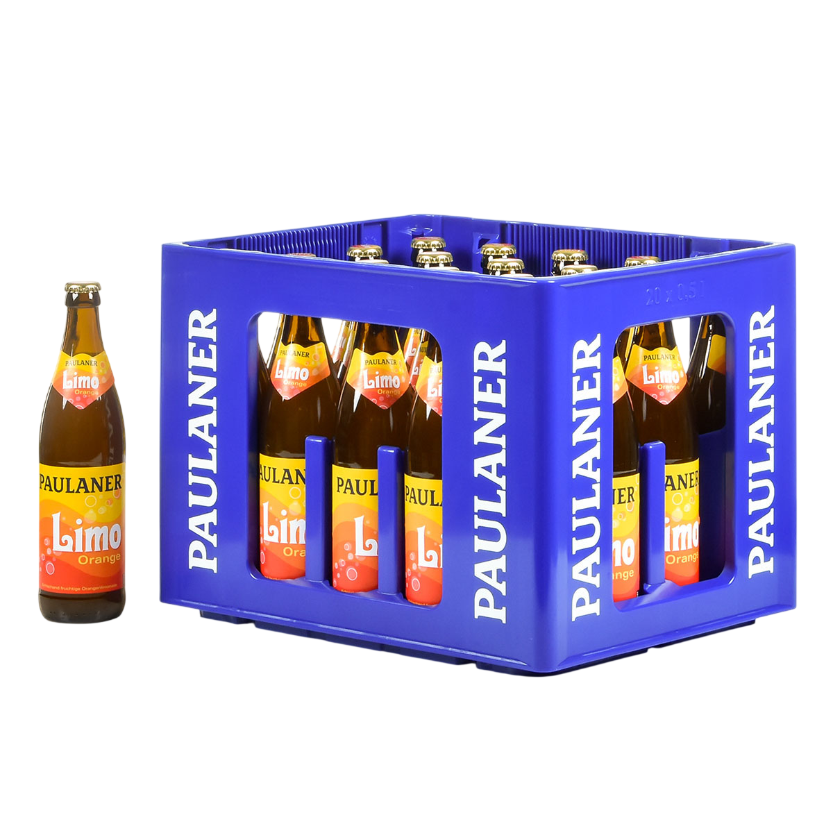 Paulaner Limo Orange 20 x 0,5l - MEHRWEG +3,10 € Pfand