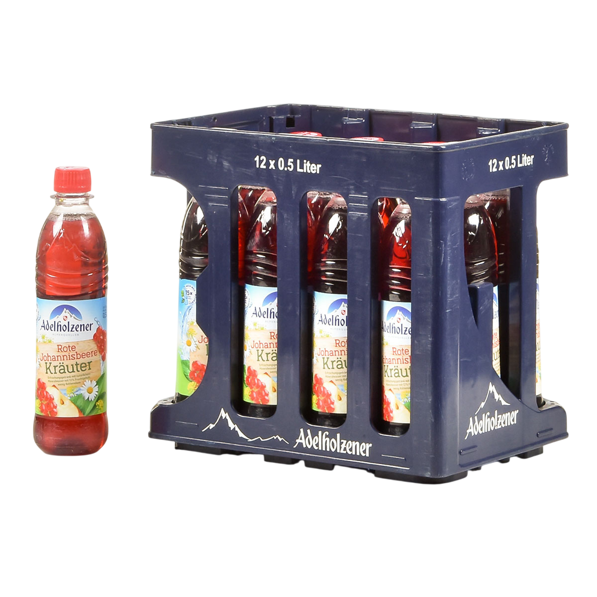 Adelholzener Rote Johannisb. Kräuter PET 0,5l MW