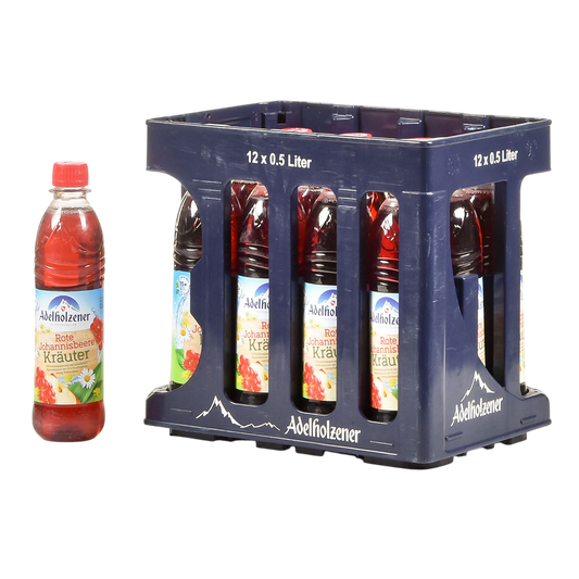 Adelholzener Rote Johannisb. Kräuter PET 0,5l MW