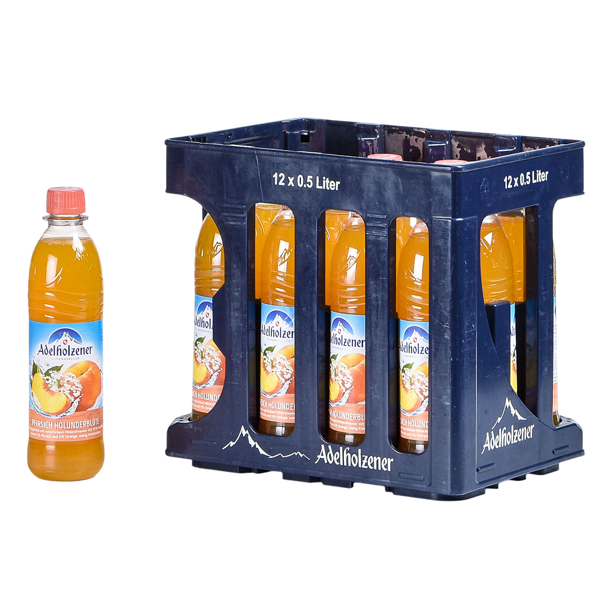 Adelholzener Pfirsich Holunderblüte PET 0,5l MW