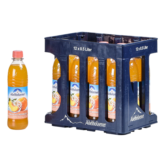 Adelholzener Pfirsich Holunderblüte PET 0,5l MW
